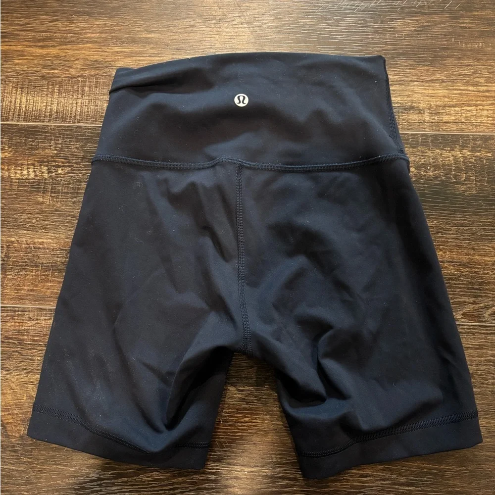 High-Waist Navy Women’s Biker Shorts